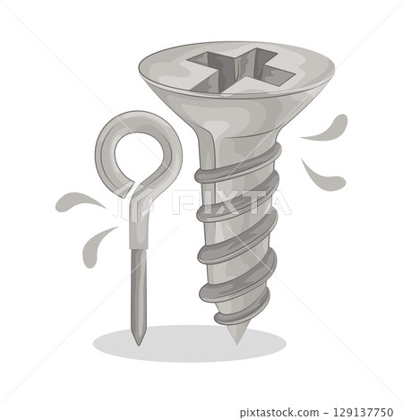 Illustration of Screw  129137750