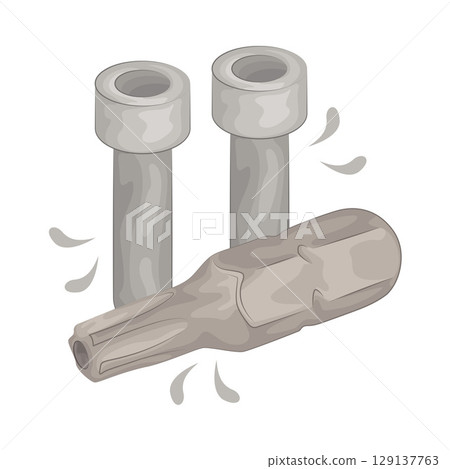 Illustration of Screw  129137763