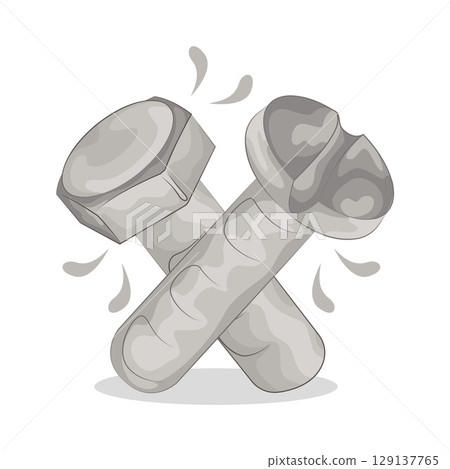 Illustration of Screw  129137765