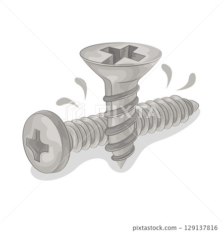 Illustration of Screw 129137816