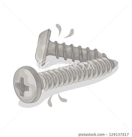 Illustration of Screw 129137817