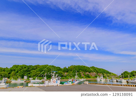 Noboribetsu Fishing Port, a small fishing port in southern Hokkaido 129138091