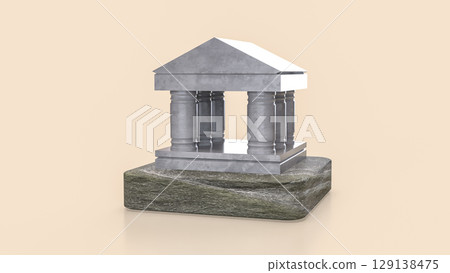 The Bank Building for Business concept 3d rendering. The Bank Building for Business concept 3d rendering. 129138475
