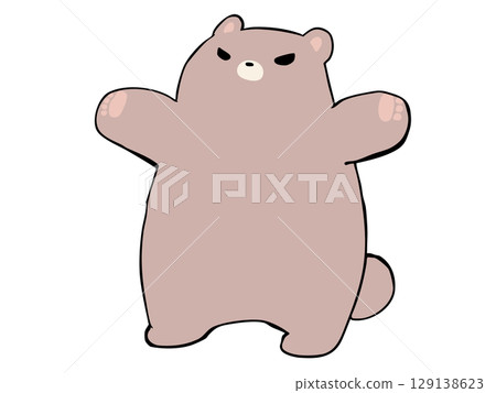 Bear with arms spread Bear with arms spread 129138623