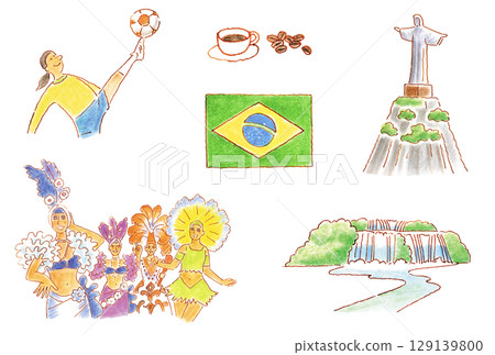 Handwritten Brazil set Handwritten Brazil set 129139800