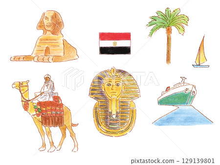 Handwritten Egypt set 129139801
