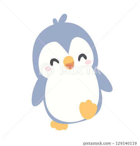 little penguin Adorable cartoon character art 129140119