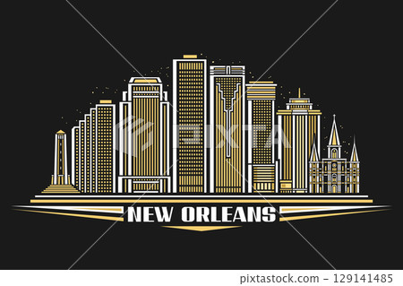 Vector illustration of New Orleans 129141485