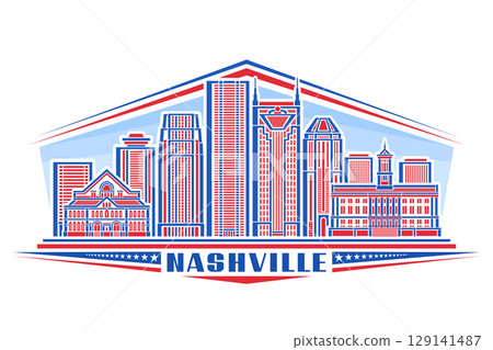 Vector illustration of Nashville Vector illustration of Nashville 129141487