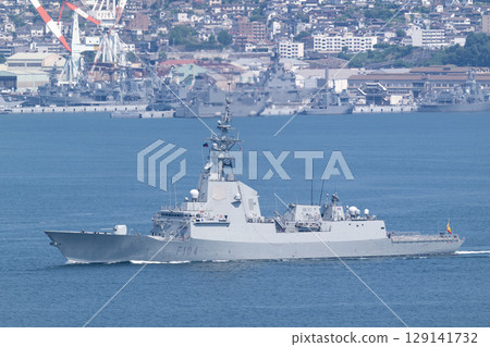 Spanish Navy frigate Méndez Núñez departs Kure base 129141732
