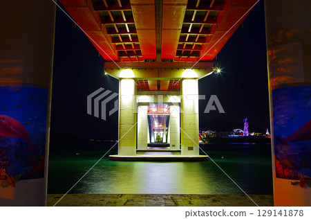 light from inside the bridge light from inside the bridge 129141878