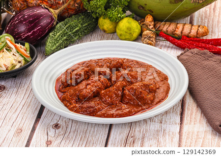 Indian cuisine Ginger murg tikka Indian cuisine Ginger murg tikka 129142369