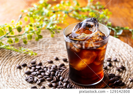 Iced coffee at the drink bar Iced coffee at the drink bar 129142808