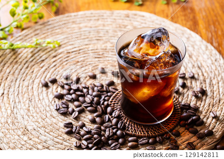 Iced coffee at the drink bar Iced coffee at the drink bar 129142811