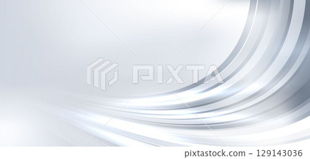 Abstract background curve speed motion light grey and white stripe lines. 129143036