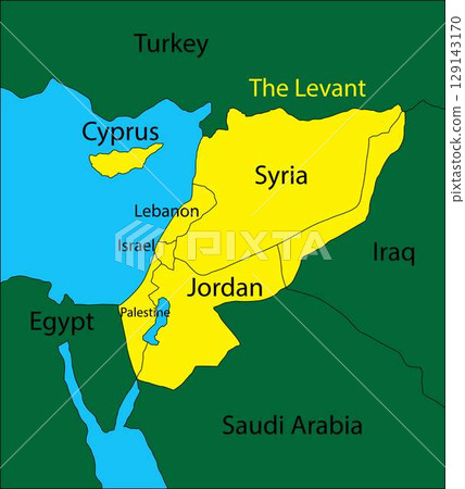 illustration of history and geography, Maps of the Levant, The Levant is the name on the eastern Mediterranean coast of Asia Minor and Phoenicia illustration of history and geography, Maps of the Levant, The Levant is the name on the eastern Mediterranean coast of Asia Minor and Phoenicia 129143170
