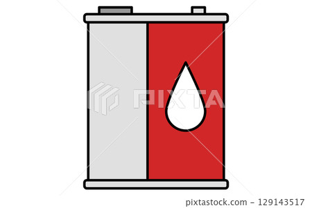 機油(金屬罐),簡單可愛的線條畫圖標 機油(金屬罐),簡單可愛的線條畫圖標 129143517