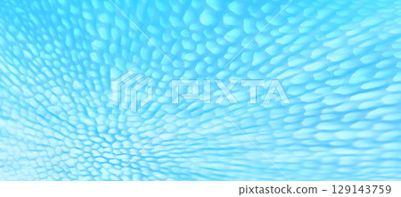 A three-dimensional blue-white pebble-like texture that resembles a sea of clouds floating in the blue sky A three-dimensional blue-white pebble-like texture that resembles a sea of clouds floating in the blue sky 129143759