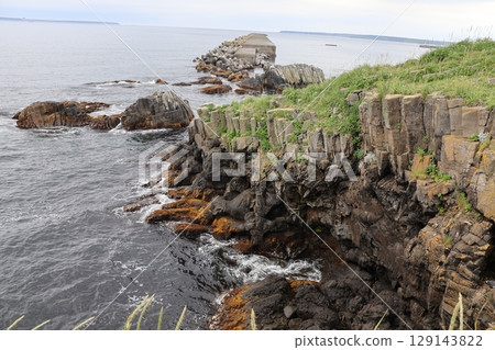 Rocky area around Cape Hanasaki and Kurumaishi on the Nemuro Peninsula Rocky area around Cape Hanasaki and Kurumaishi on the Nemuro Peninsula 129143822