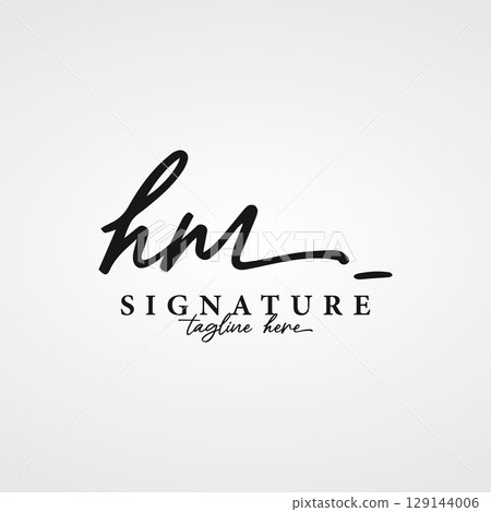 Luxury and elegant handwritten Initials Logo Design. Logo for signature , boutique , salon , beauty , photography and fashion. Luxury and elegant handwritten Initials Logo Design. Logo for signature , boutique , salon , beauty , photography and fashion. 129144006
