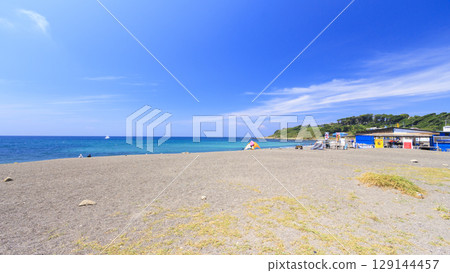 Summer in Wada Nagahama, Sagami Bay, Miura Peninsula Summer in Wada Nagahama, Sagami Bay, Miura Peninsula 129144457