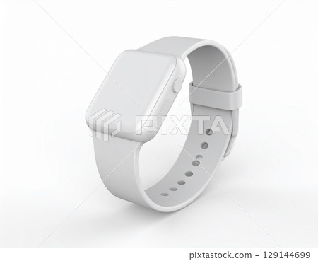 白色背景下的時鐘 129144699