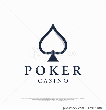 Premium ace poker card template logo element. Logo for gambling games, casinos, tournaments and clubs. Premium ace poker card template logo element. Logo for gambling games, casinos, tournaments and clubs. 129144880