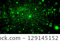 Abstract modern digital black technological background with glowing rays and green elements 129145152