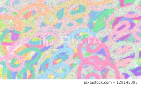 Colorful pen-drawn handwritten lines background graphic paint material Colorful pen-drawn handwritten lines background graphic paint material 129145393