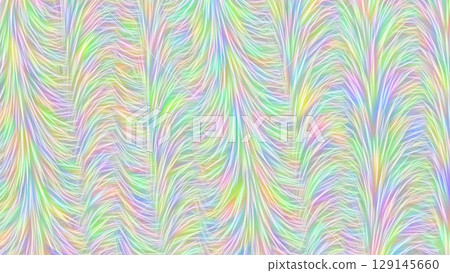 Colorful rainbow feather-like watercolor line pattern texture background holographic material Colorful rainbow feather-like watercolor line pattern texture background holographic material 129145660