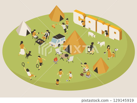 People camping 129145919