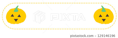 cute Halloween text box, banner	 129146196