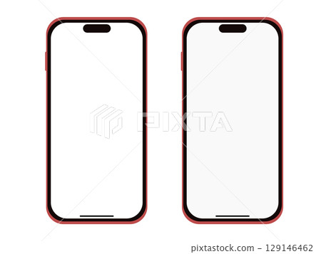 Red smartphone Red smartphone 129146462