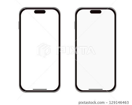 Silver smartphone 129146463