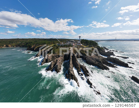 Tojinbo aerial view 129146507