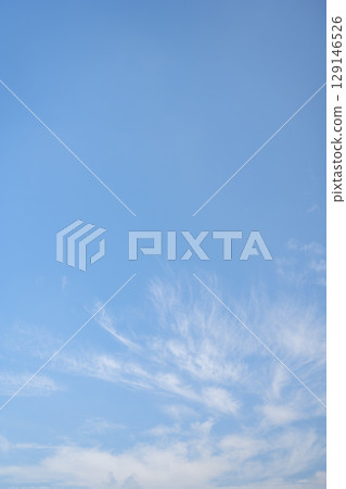 Summer sky, blue sky, clear, summer, August image [Kanagawa Prefecture] 129146526