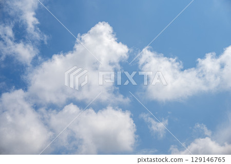 夏日的天空，藍天，晴朗，夏天，八月的圖像[神奈川縣] 129146765