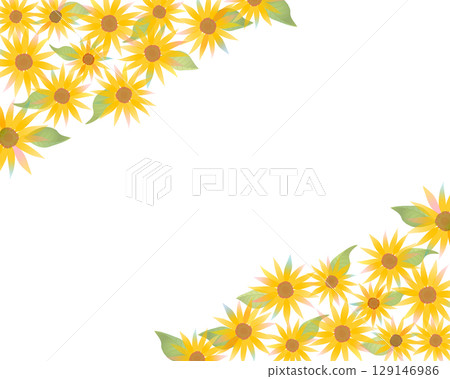 Background frame sunflower Background frame sunflower 129146986