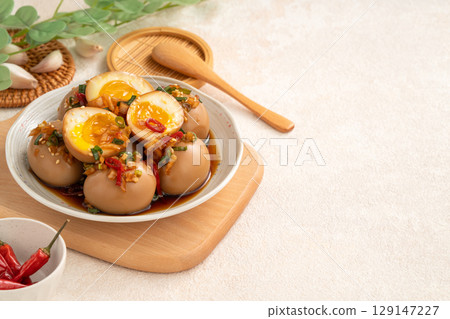 soft-boiled egg egg anesthetic egg Korean mayak egg Crowasan anesthetic tamago 129147227