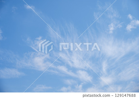 Summer sky, blue sky, clear, summer, August image [Kanagawa Prefecture] 129147688