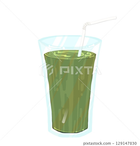 抹茶拿鐵配吸管 129147830