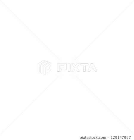 White luminous ball light effect on transparent background 129147997