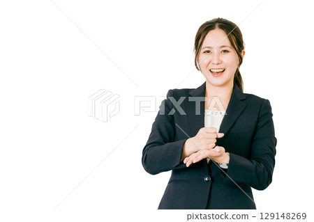 An inspired business woman (inspiration, idea, conviction) An inspired business woman (inspiration, idea, conviction) 129148269