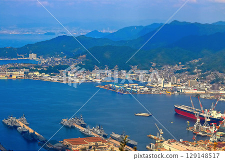 [Hiroshima Prefecture] View of Sukojima from the array (Maritime Self-Defense Force/Fleet) 129148517