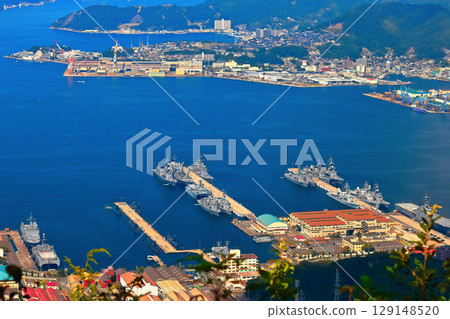 [Hiroshima Prefecture] View of Sukojima from the array (Maritime Self-Defense Force/Fleet) 129148520