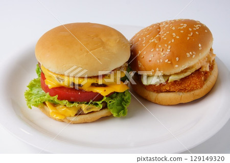 雙層起司漢堡 蝦仁菲力漢堡 129149320