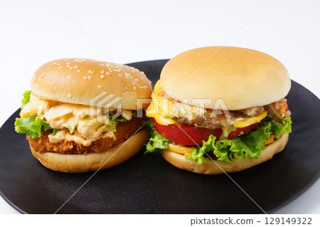 Double Cheeseburger Shrimp Fillet-O-Burger 129149322