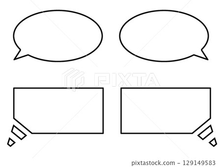 Simple speech bubble 02 Simple speech bubble 02 129149583