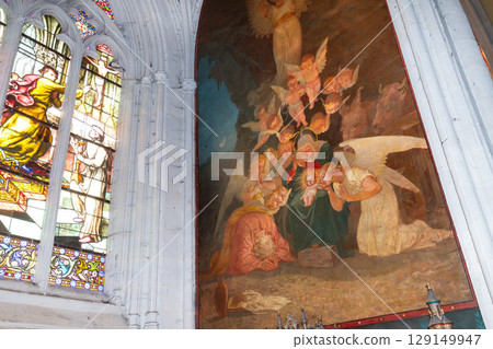 Saint Corentin cathedral, Quimper, finistere, brittany, france 129149947