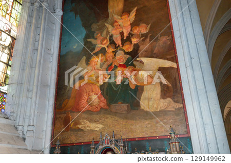 Saint Corentin cathedral, Quimper, finistere, brittany, france Saint Corentin cathedral, Quimper, finistere, brittany, france 129149962